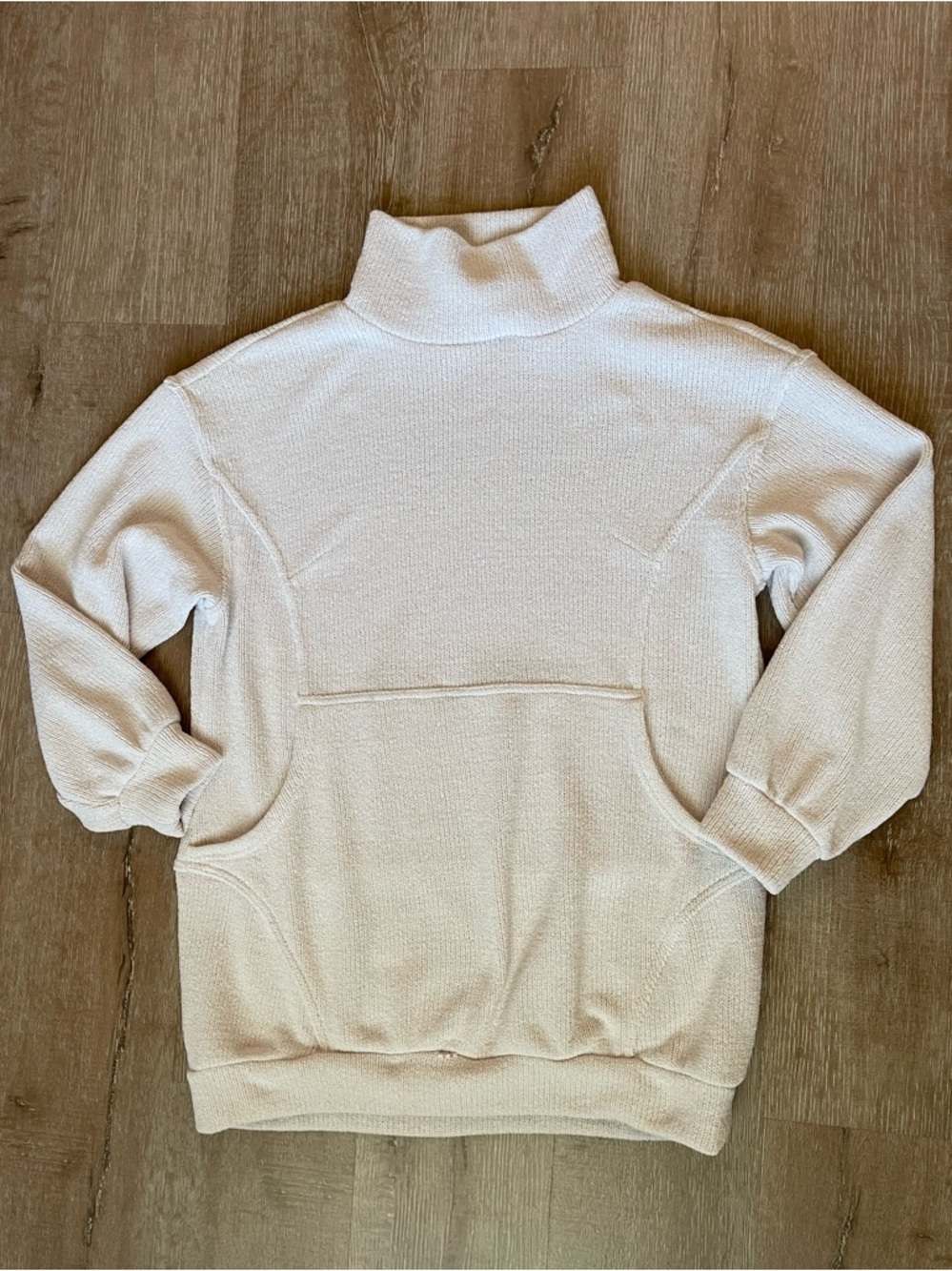 Beach coastal Cozy Sail free people Turtleneck Pullover Sweater w/pocket XS